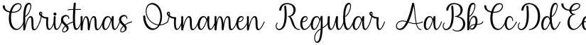 Christmas Ornamen Regular font
