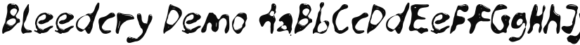 Bleedcry font download