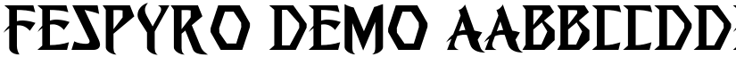 Fespyro Demo font