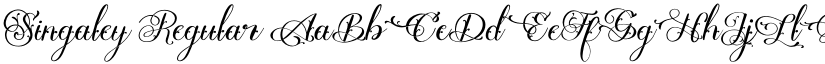Singaley Regular font