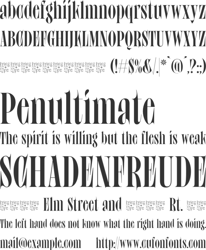 Crackiet font preview