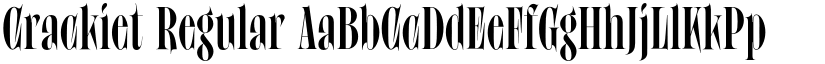 Crackiet Regular font