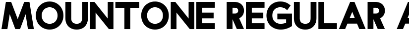 Mountone Regular font