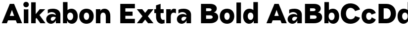 Aikabon Extra Bold font