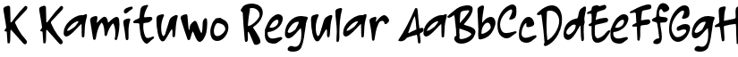 K Kamituwo Regular font