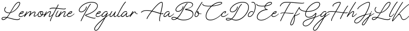 Lemontine Regular font