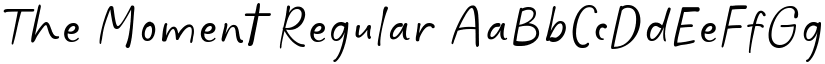 The Moment Regular font