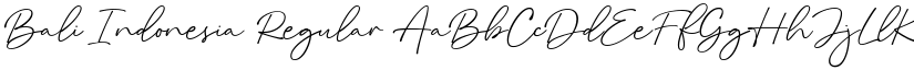 Bali Indonesia Regular font