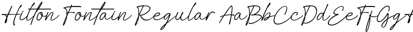 Hilton Fontain Regular font