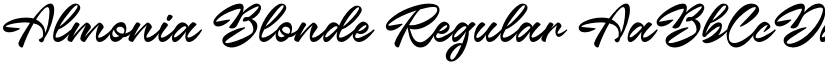 Almonia Blonde Regular font