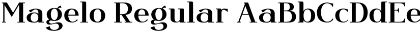 Magelo Regular font