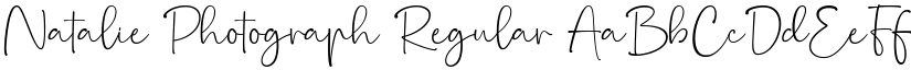 Natalie Photograph Regular font