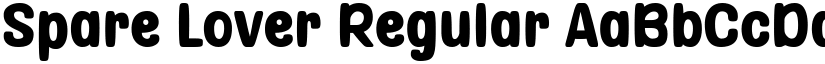 Spare Lover Regular font