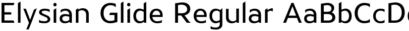 Elysian Glide Regular font