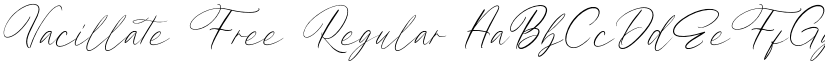 Vacillate Free Regular font
