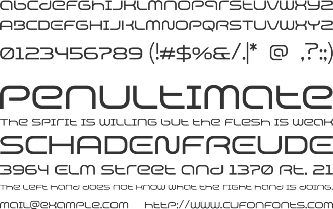 Belamor font preview