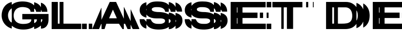 Glasset Demo font