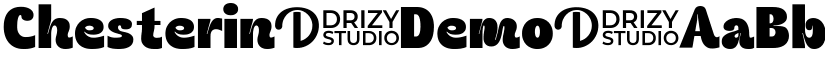 Chesterin Demo font