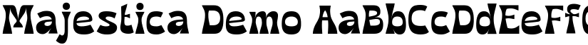 Majestica Demo font