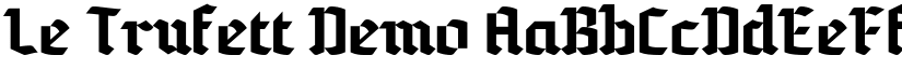 Le Trufett Demo font