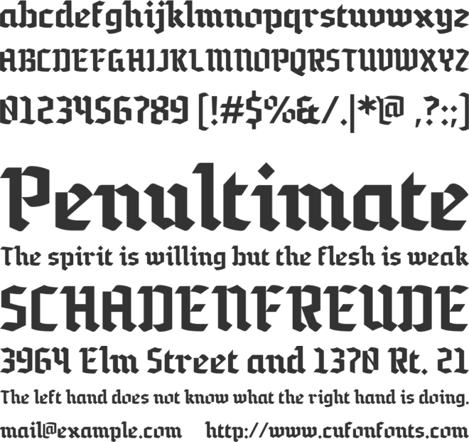 Le Trufett font preview