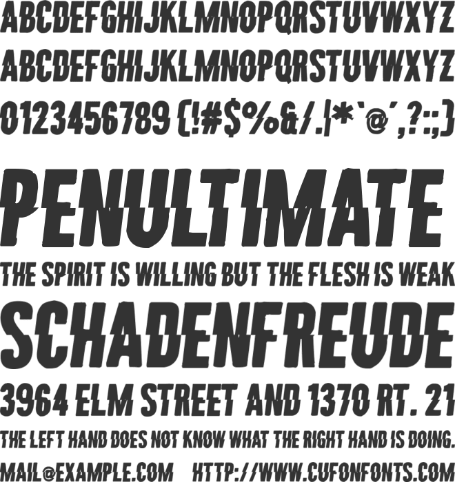 Malum Illegitimi font preview