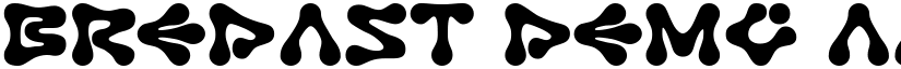 Bredast Demo font