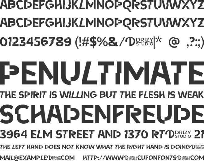 Sharpegaze font preview