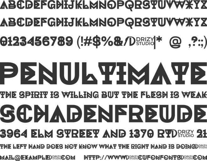 Miketoba font preview