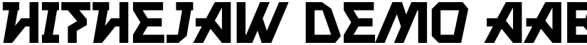 Hithejaw Demo font
