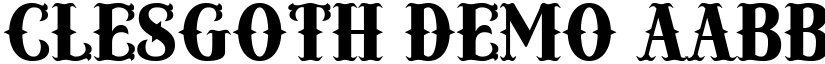 Clesgoth Demo font