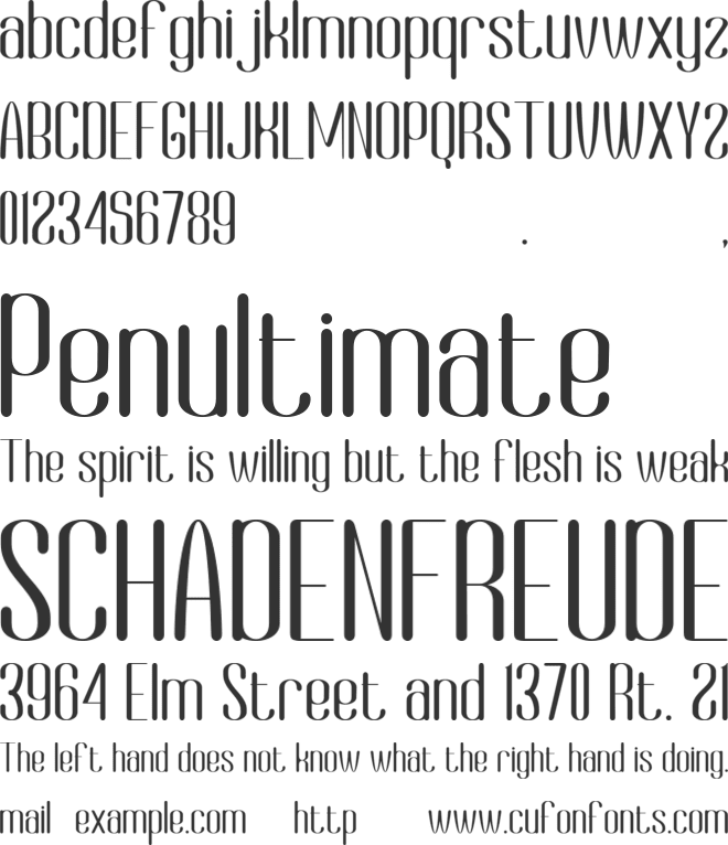 Dhokcen font preview