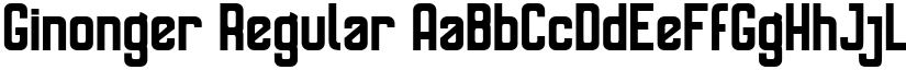 Ginonger Regular font
