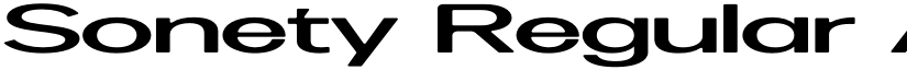 Sonety Regular font