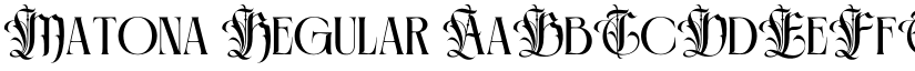 Matona Regular font