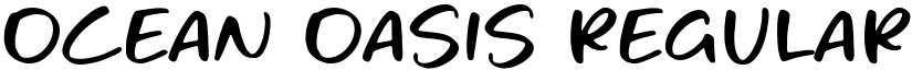 Ocean Oasis Regular font