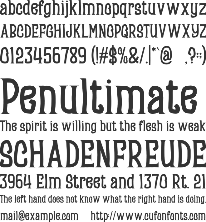 CRYPETIC font preview
