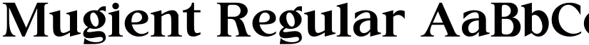 Mugient Regular font