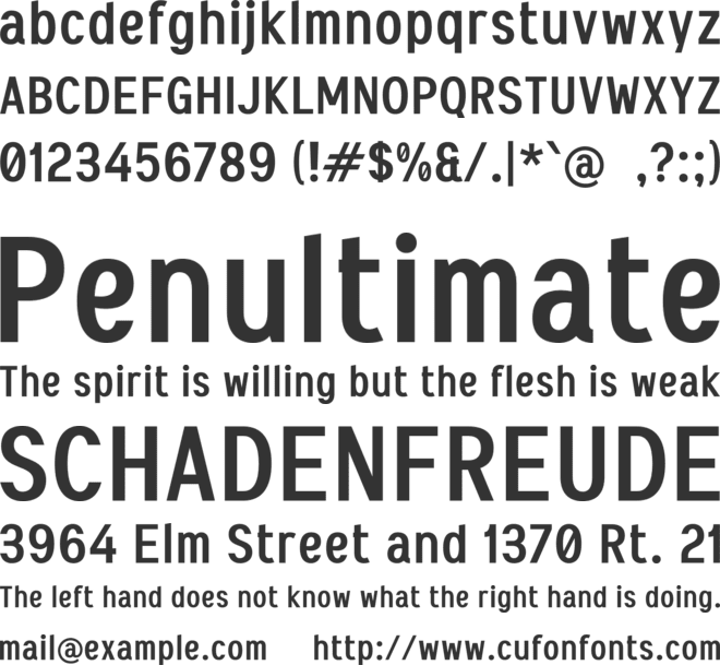 K Keci Sans font preview