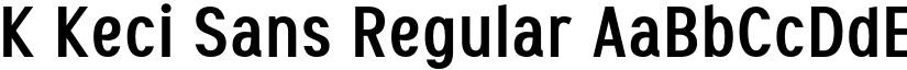 K Keci Sans Regular font
