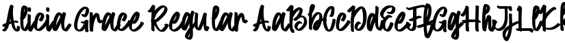 Alicia Grace Regular font