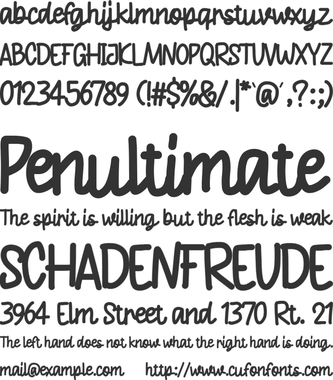 Essence Purelight font preview