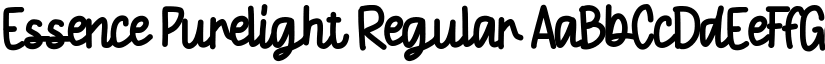 Essence Purelight Regular font