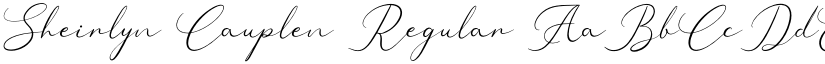 Sheirlyn Cauplen Regular font