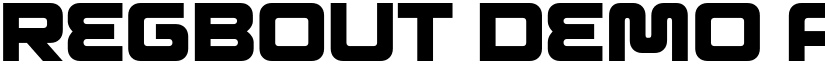 Regbout Demo font