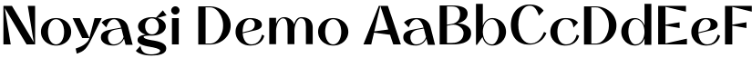 Noyagi Demo font