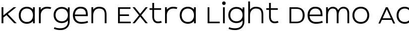 Kargen Extra Light Demo font