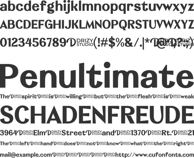 Callhope font preview