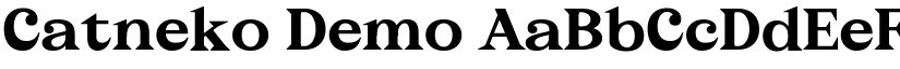 Catneko Demo font