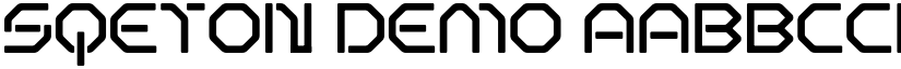 Sqeton Demo font